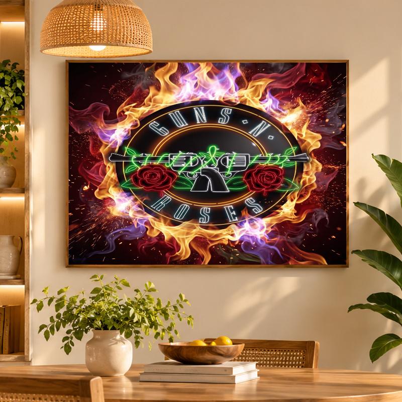 5D Diamond Painting Guns N’ Roses DIY Full Drill Diamond Art Kit Home Decoration