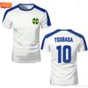 Nankatsu Captain Tsubasa Soccer Jersey Anime Men Clothes Boys Tshirt Kids Cosplay Casual Short Sleeve Top