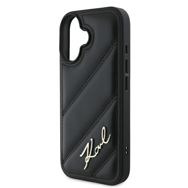 Karl Lagerfeld Klhcp16Mpqdsmgk Iphone16 Plus 6.7 Czarny/Black Hardcase Quilted Signature