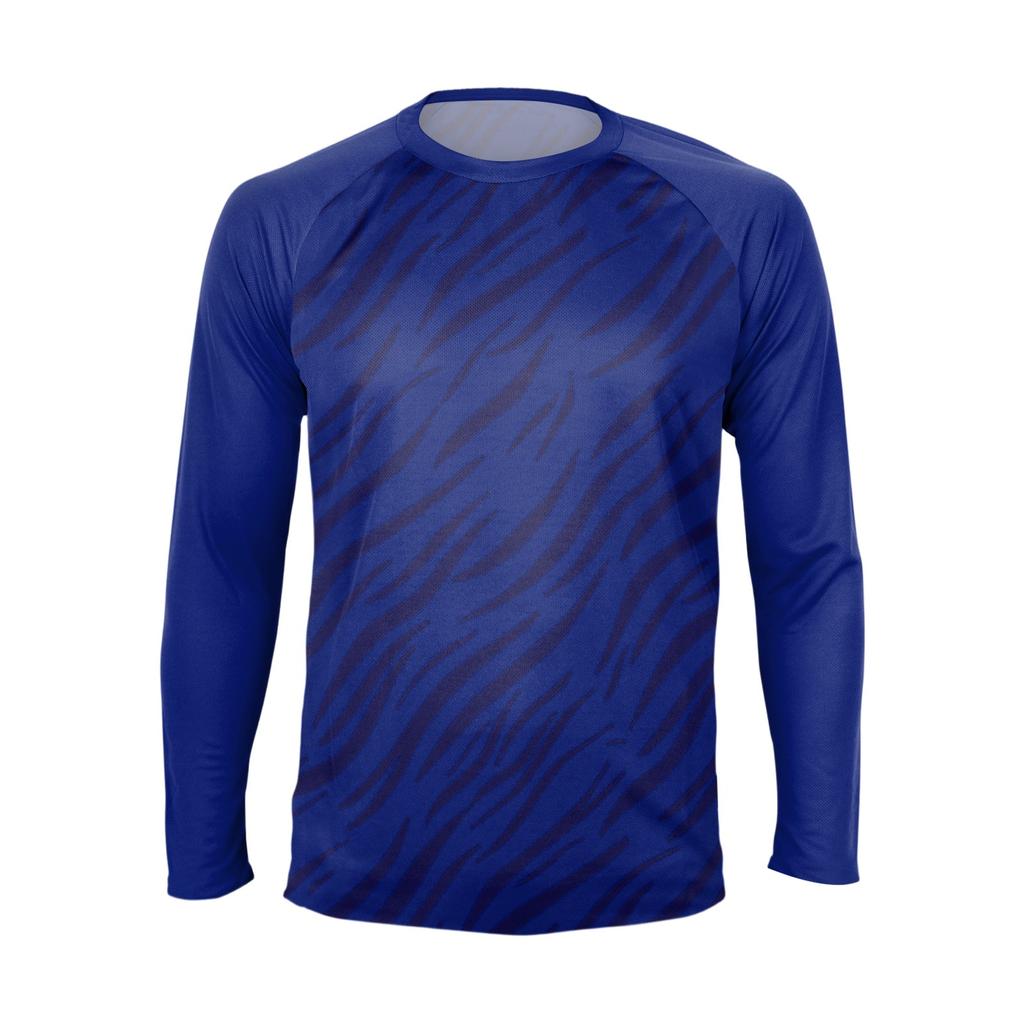 Men's Fashion Printed Raglan Long Sleeve Sports Top
