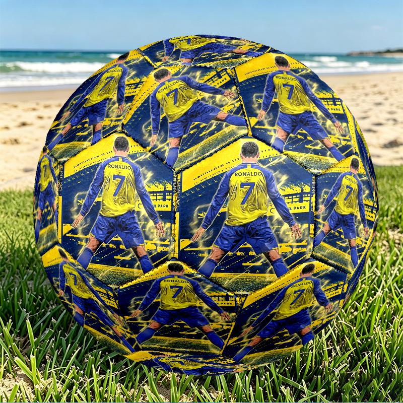 Minecraft Print Size 5 Soccer Ball, PU Wear Resistant Football for Match Training and Daily Practice, Birthday Gift for Soccer Fans