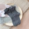 Female Spring and Autumn New Trend Cloth Standard Assorted Plaid Tube Stack Socks