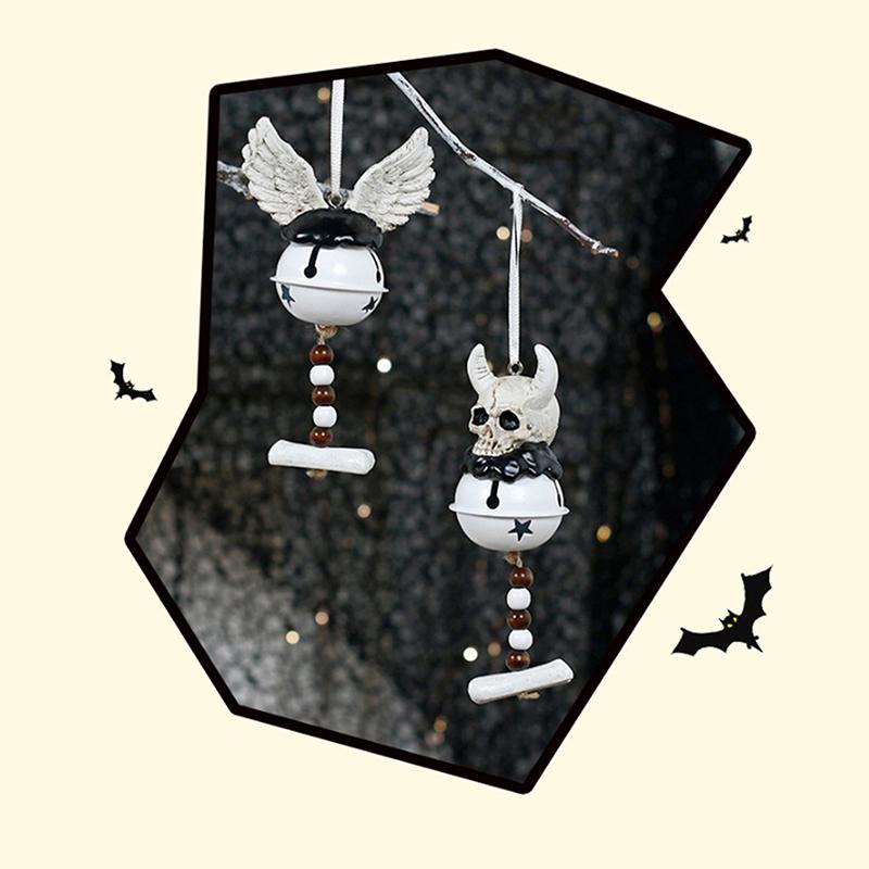 New Halloween Decorations Ins European Horror Devil Wind Chimes Home Party Decoration Ornaments Home Decoration Fun Wind Chimes
