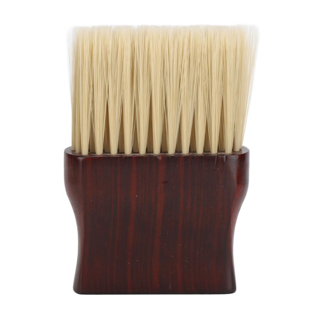 Barber Neck Duster Brush Professional Soft Neck Cleaning Brush with Solid Wood Handle for Hair