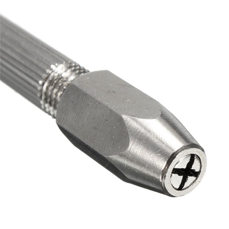 0-3.1mm Double End Hand Drill Mini Micro Manual Gimlet Double End Pin Vice Drill Hand Drilling Tool for Drilling Wood