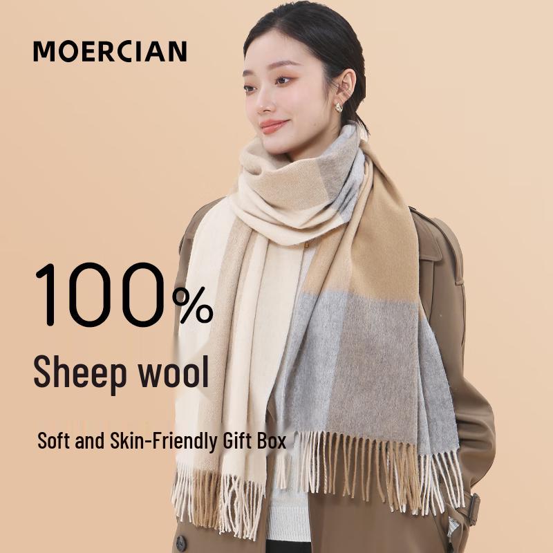 Women's Pure Wool Scarf & Shawl