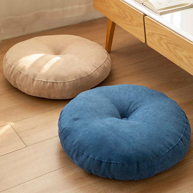 Round Floor Seat Pillow Solid Color Meditation Cushion Oversized Yoga Pillow Floor Cushions Sofa Chair Seat Pads Mat JAF122