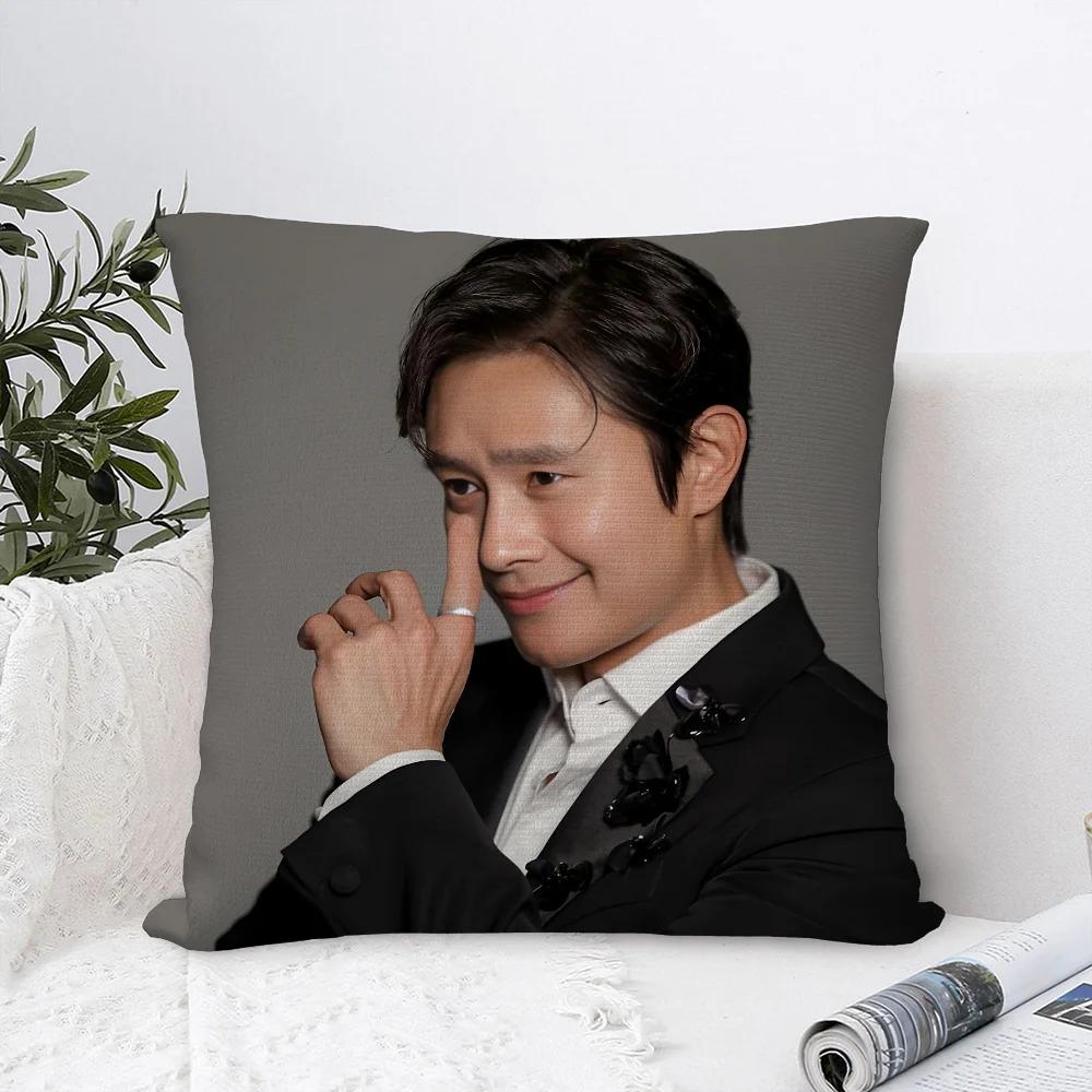 L-Lee Byung Hun Pillow Case Polyester Fabric Throw Pillows Sofa Home Decoration Accessories Pillow Cover