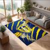 Leeds United Voetbal Print Kristalfluweel Tapijt, Comfortabel Waterabsorberend Antislip Binnen Vloerkleed