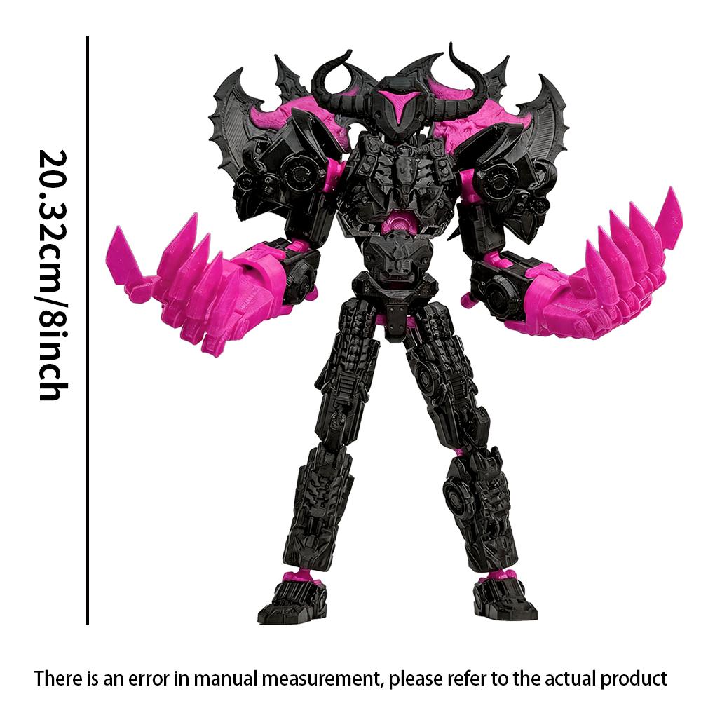 8 Inch Assembly Completed Action Figure 3D Printed Toys Multi-Jointed Movable Robot Action Figure Desktop Decorations