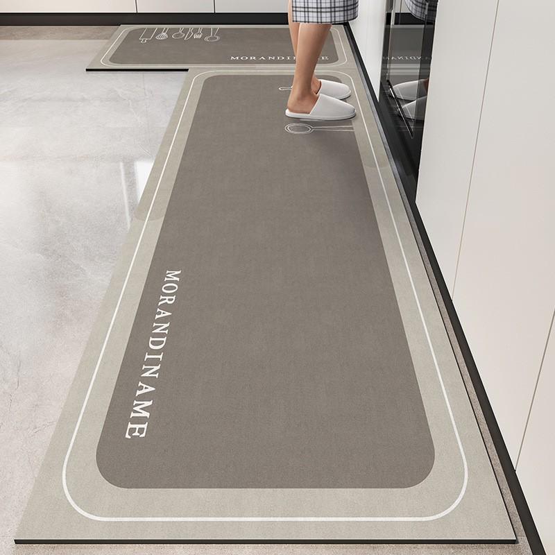 Silica Diatomite Kitchen Mat Non-Slip Water Resistant Oil Proof Floor Rug Bathroom Easy Clean