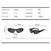 New Y2K Sports Punk Sunglasses Women Brand Designer Oval Goggle Men Luxury Sun Glasses UV400 Colorful Mirror Fashion Eyewear