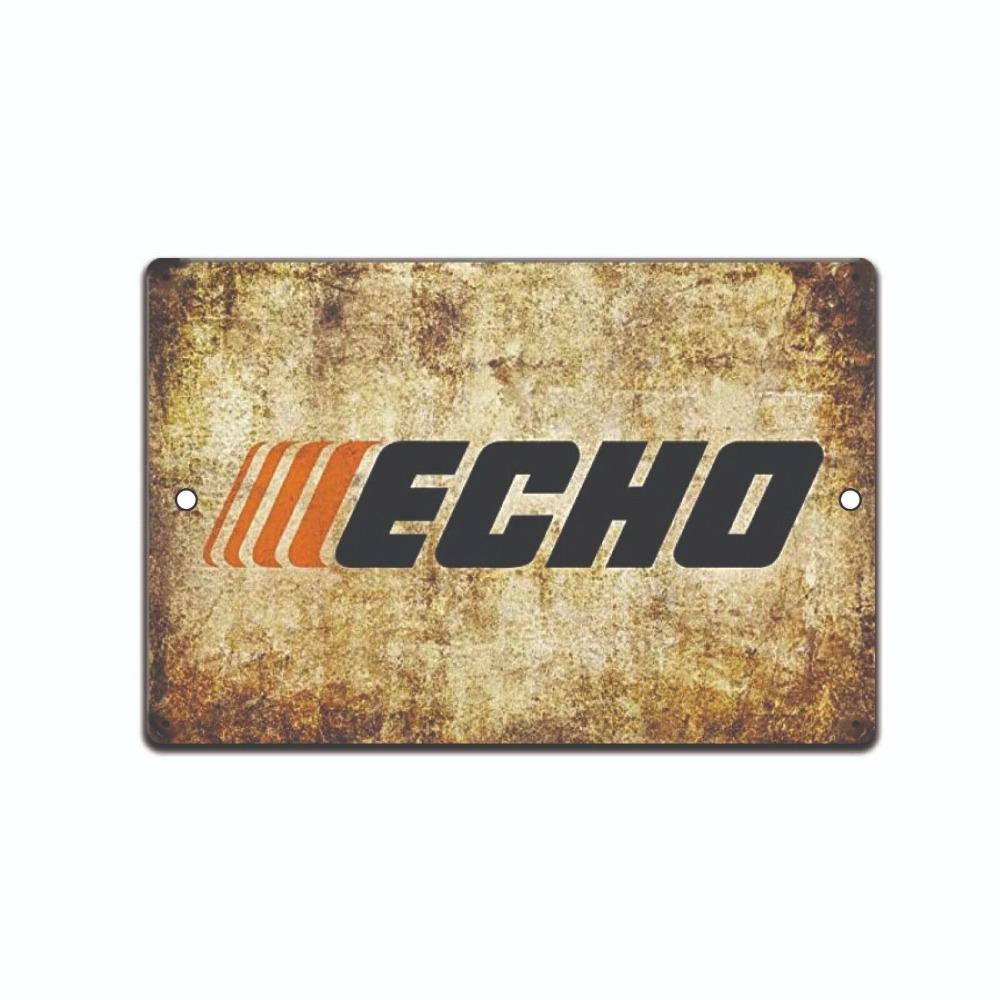 

Echo Power Equipment Chain Saw Gas Oil Auto Toolbox 8x12 Vintage Tin Sign