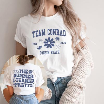 Camiseta The Summer I Turned Pretty TSITP Equipo Conrad Camiseta Unisex Manga Corta Camisetas Playa Verano Ambiente Veraniego Ropa para Mujer