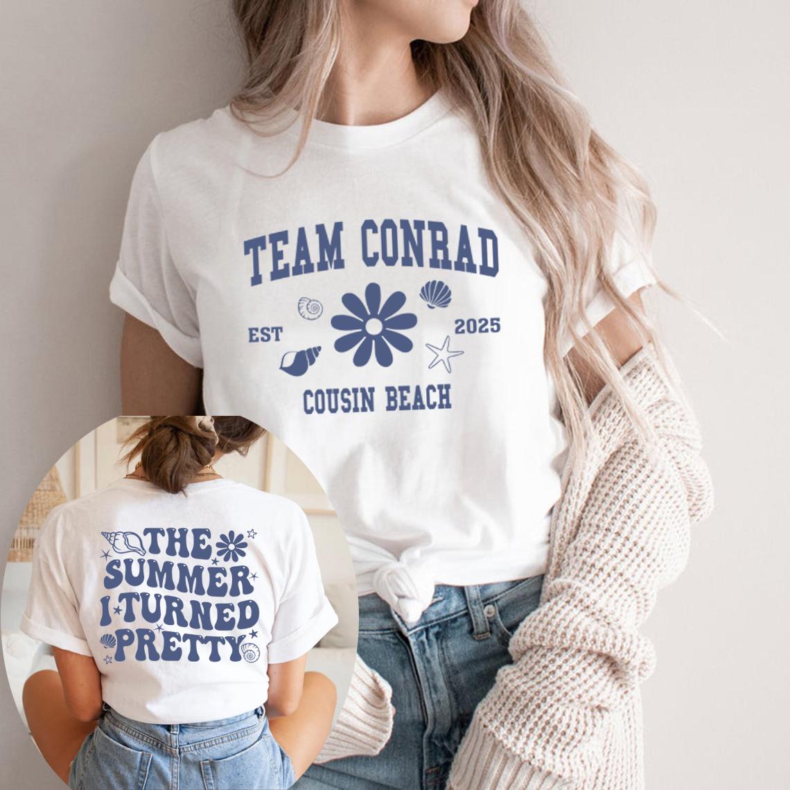 

Футболка The Summer I Turned Pretty TSITP Team Conrad Футболка Унисекс Футболки с коротким рукавом Пляжные Летние Футболки Атмосферы Женская Одежда XL белый