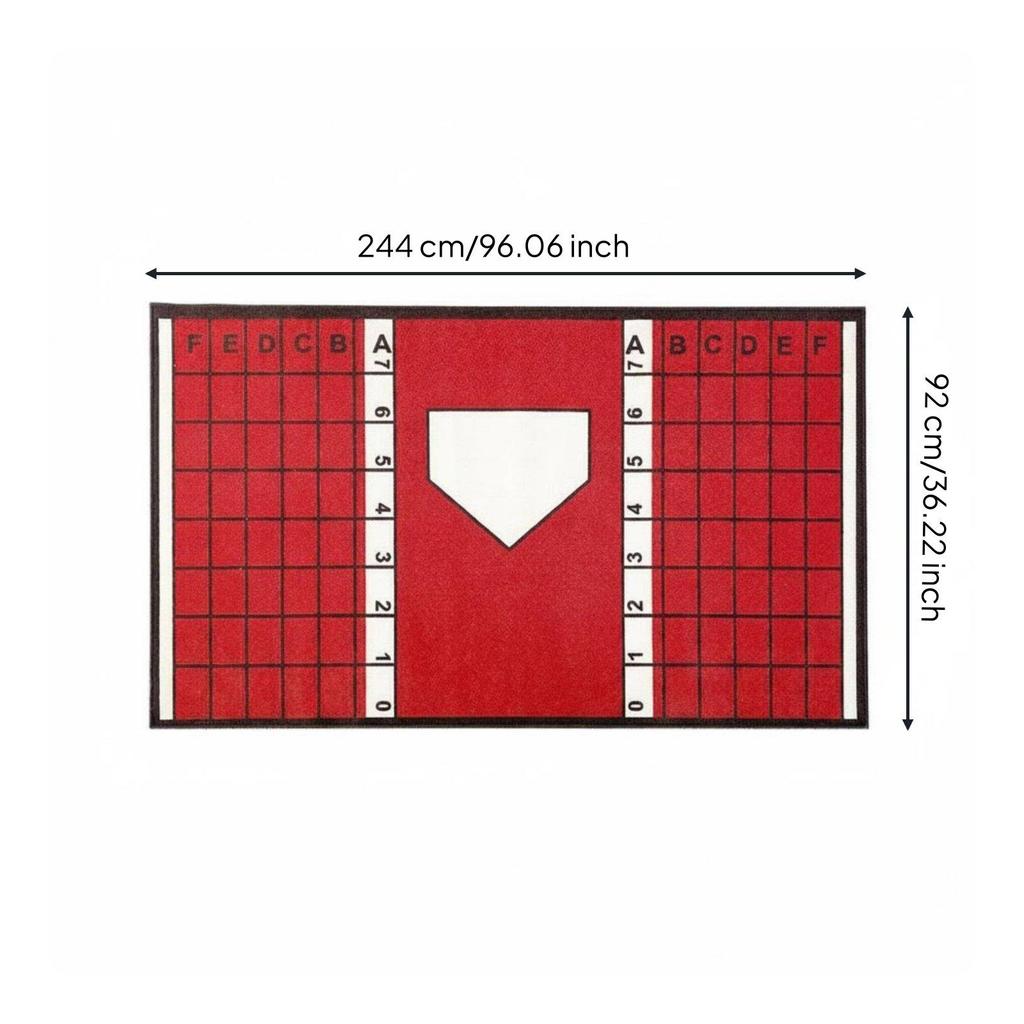Crystal Velvet Baseball Training Pad Heavy Duty Batting Mat for Youth and Adult
