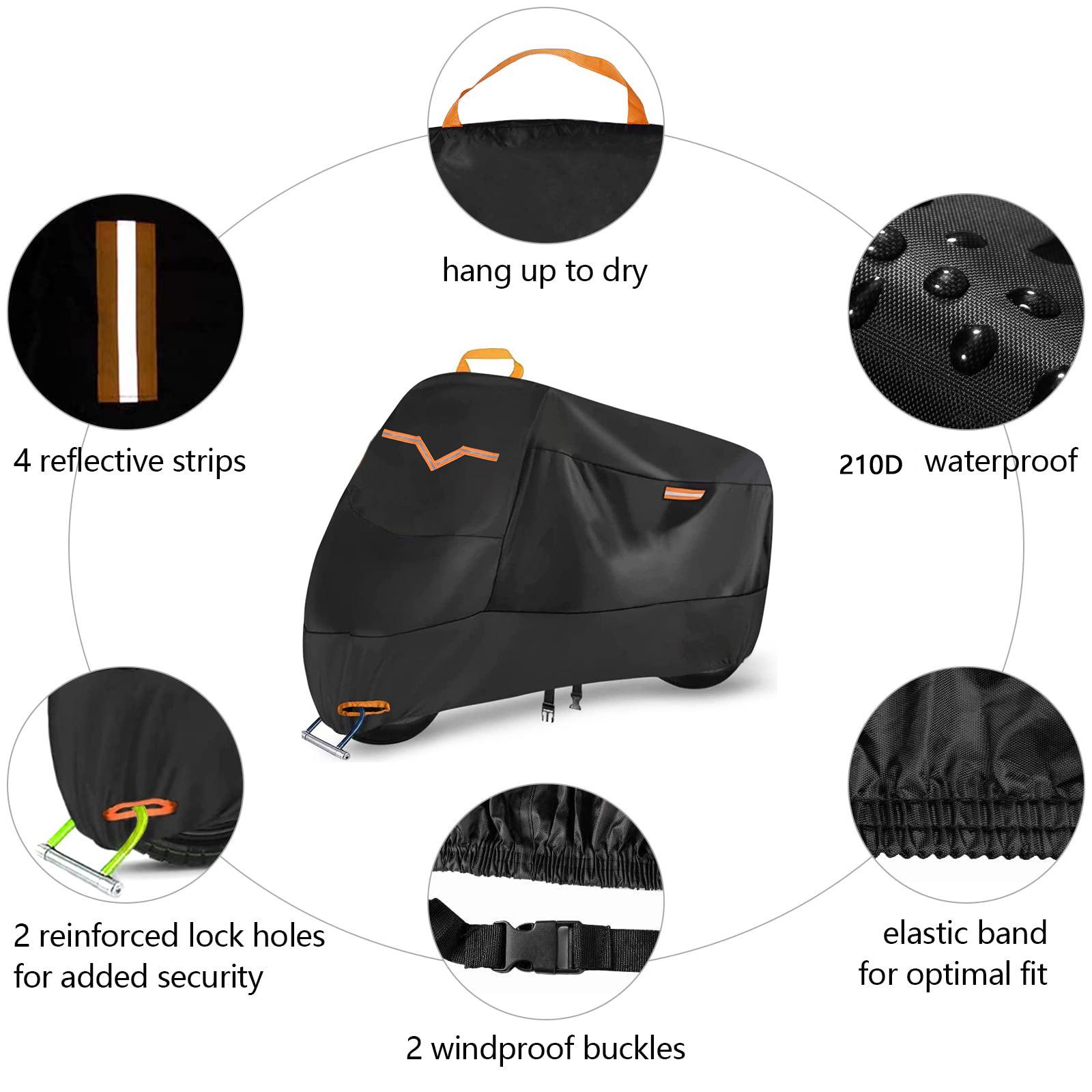 210D Outdoor Motorcycle & Electric Vehicle Cover | Waterproof & Sun Protection M