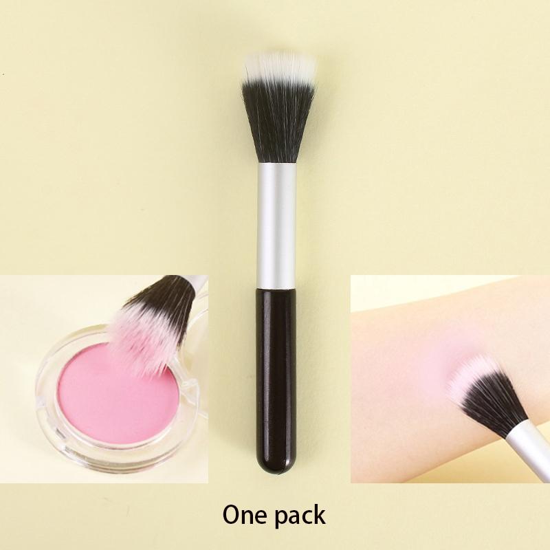 

1Pcs Soft Hair Blusher Brush Makeup Brush Multifunction Blush Highlighter Brush Partial Face Powder Stippling Brush