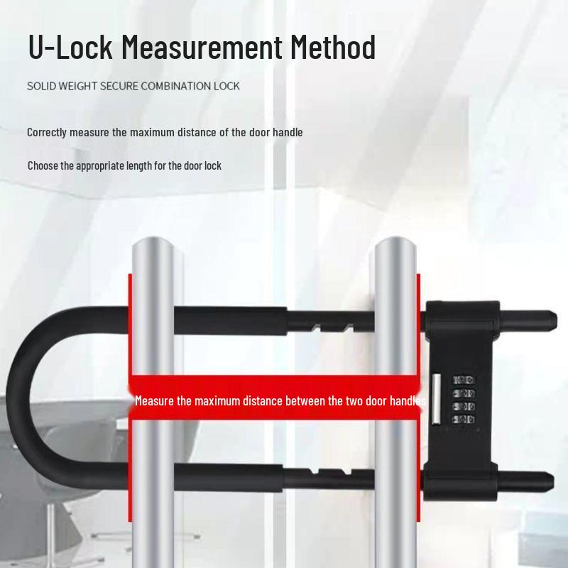 U-Shaped Glass Door Lock: Electric Scooter & Sliding Door Anti-Theft Password Lock