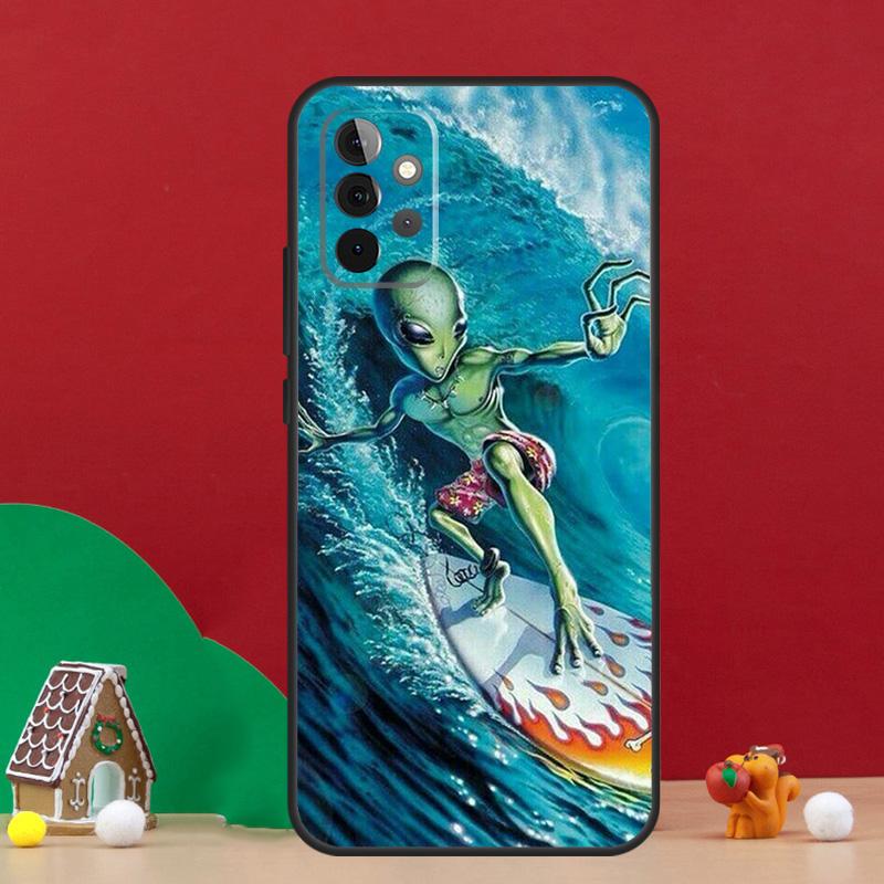 HAWAII BEACH SURF GIRL SURFING ART Case For Samsung Galaxy A36 A56 A06 A13 A53 A32 A12 A22 A52 A35 A17 A16 A55 A15 A54 A34 A14