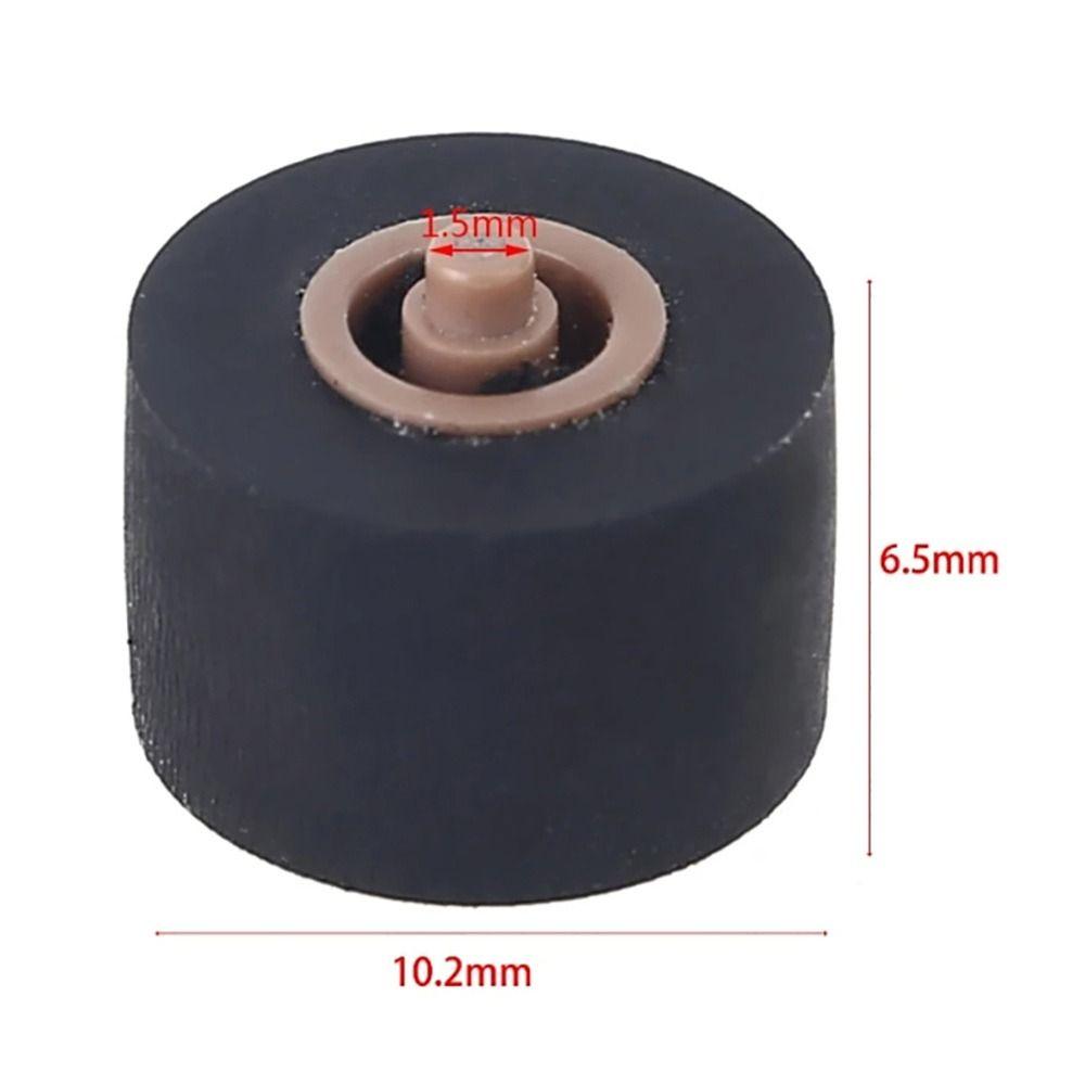 5Pcs Plastic Cassette Pressure Roller Multi Specification With Axis Design Belt Pulley Wheel Rubber Tape Recorder Pinroller
