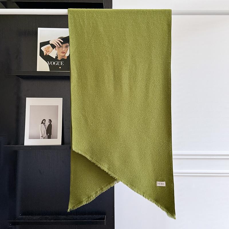 New Winter Cashmere Scarf For Women Soft Solid Color Tassel Shawl Wrap Thick Warm Blanket Echarpe Pashmina Female Scarves