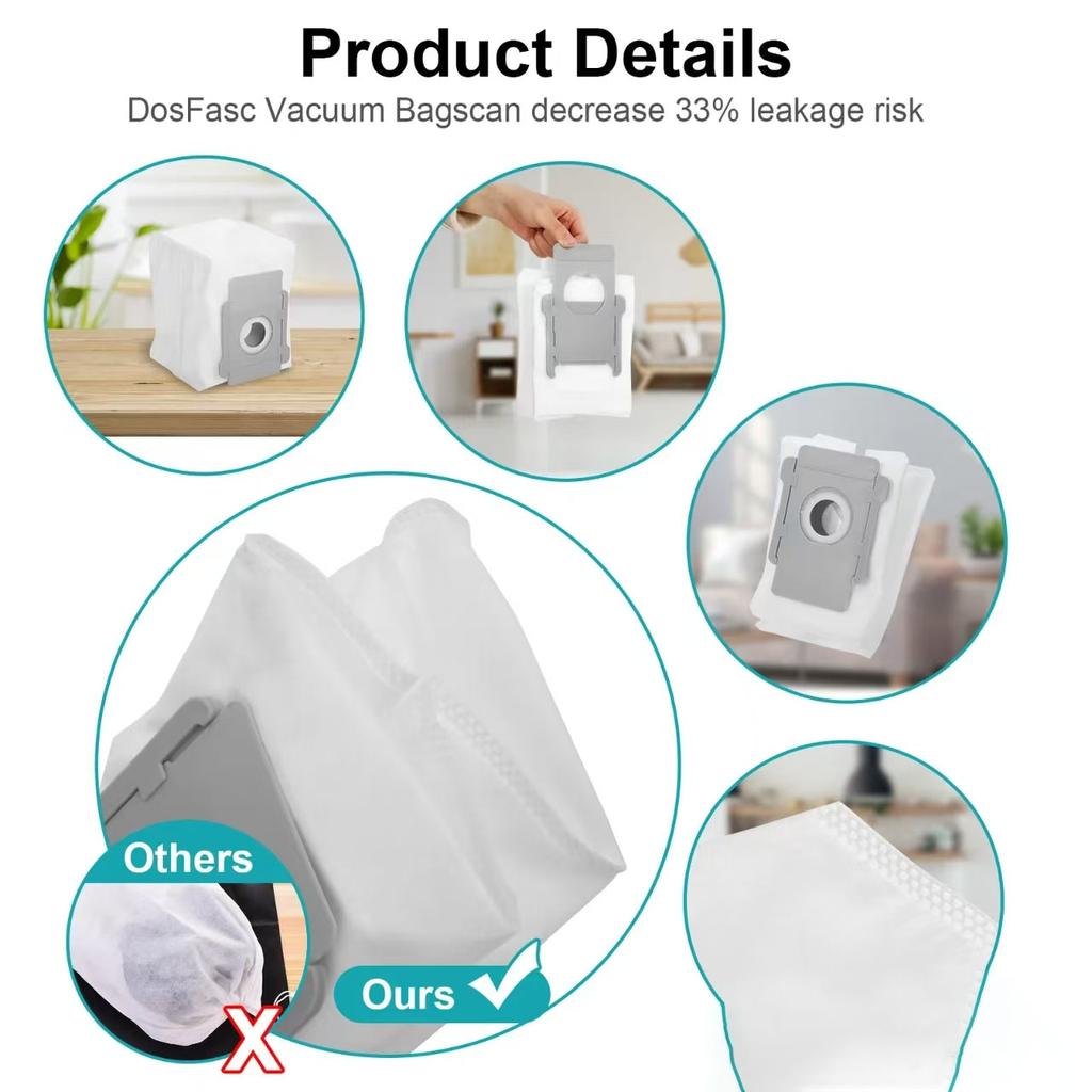 For Dust Bags Spare Parts For iRobot Roomba I1+ I3+ I4+ I5+ I6+ I7+ I8+ S9+ Combo J7+ Combo I8+ Robot Vacuum Cleaner Replacement