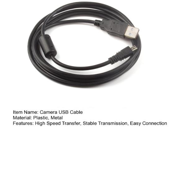 USB Cable 150cm Long Easy Connection Stable Transmission High Speed Transfer UC-E6 8 Pin Camera Mini USB Data Cable for Nikon