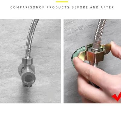 1/5Pcs Portable Stainless Steel Hexagon Nut Wrench Detachable 4-point Hex Wrench Reusable Faucet Wrench Washroom Maintenance