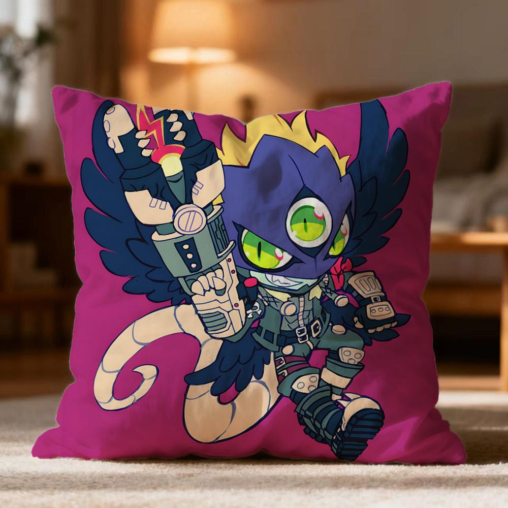 Hot DDigimones Cushion Cover Soft Washable Pillow Case Multi-Scene for Couch Bed Travel Office Use