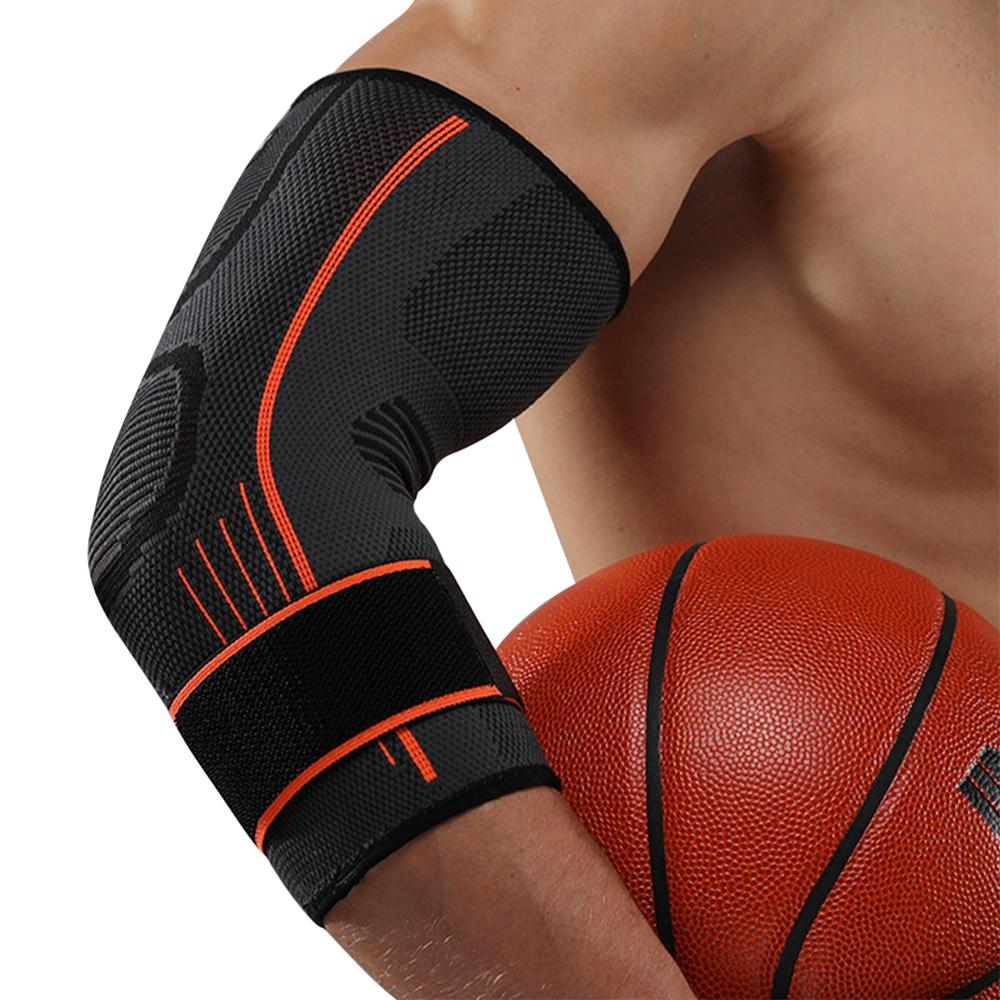 1 Piece Sports Elbow Guard Compression Sleeve Arm Elastic Support Sleeve for Golfers Basketball Tennis Weightlifting Tendon Guards LM