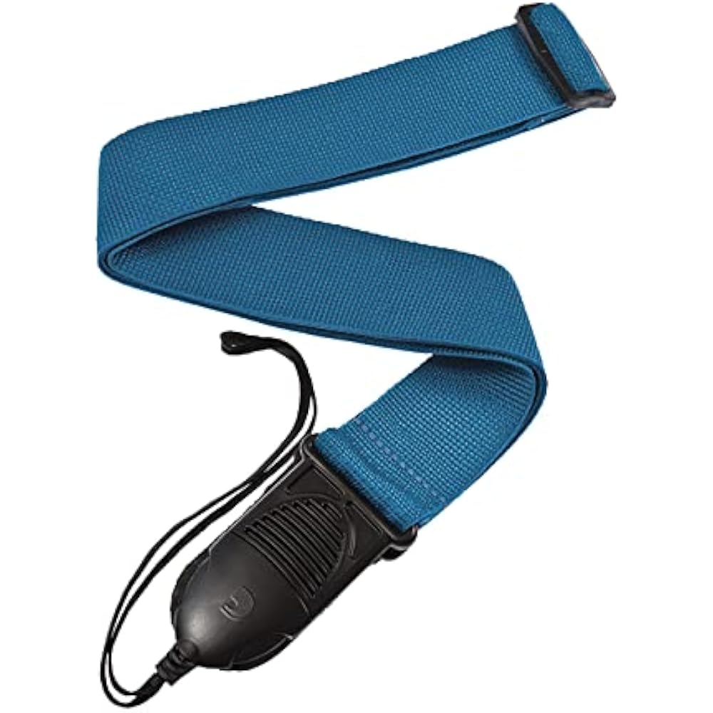 D'Addario Daddario Guitar Strap Poly-Pro Guitar Strap Acoustic Quick Release PWSPA202 Blue [Domes...