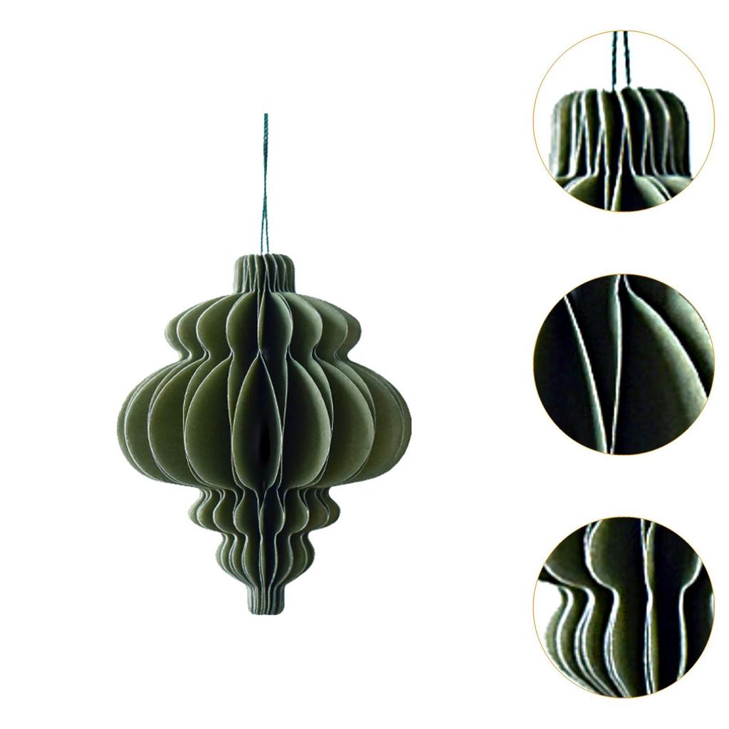 New Year Honeycomb Pendant Reusable Decorative Christmas Honeycomb Ornament for Outside Indoor Festive Porch Celebration