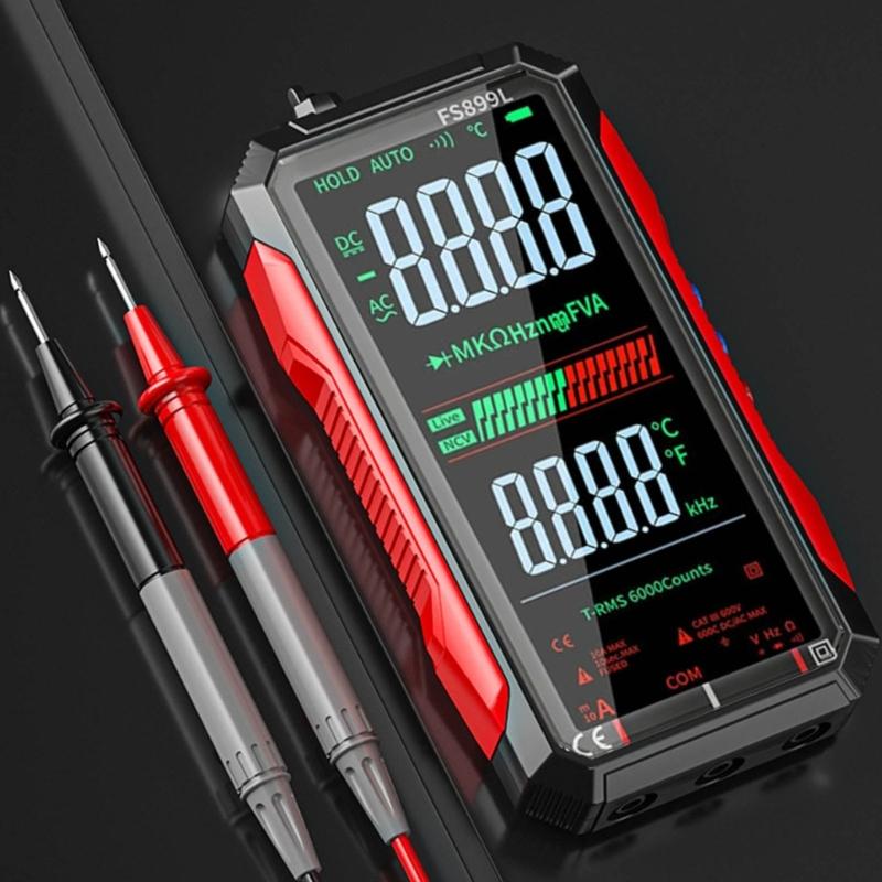 FS899L Color Screen Digital Multimeter With Large Bright Display USB C Rechargeable For Electrical Testing