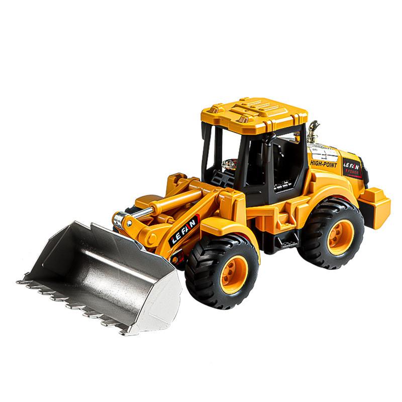 Inertia Childrens Engineering Bulldozer Toy With Movable Joints Plastic Material