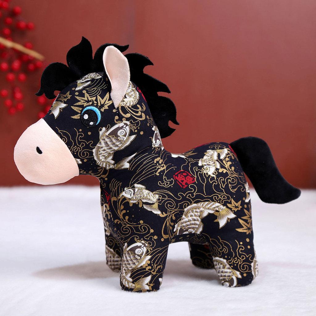 Year Of The Horse Plush Toy With Pp Cotton Fill For Lunar New Year Gift And Collecting