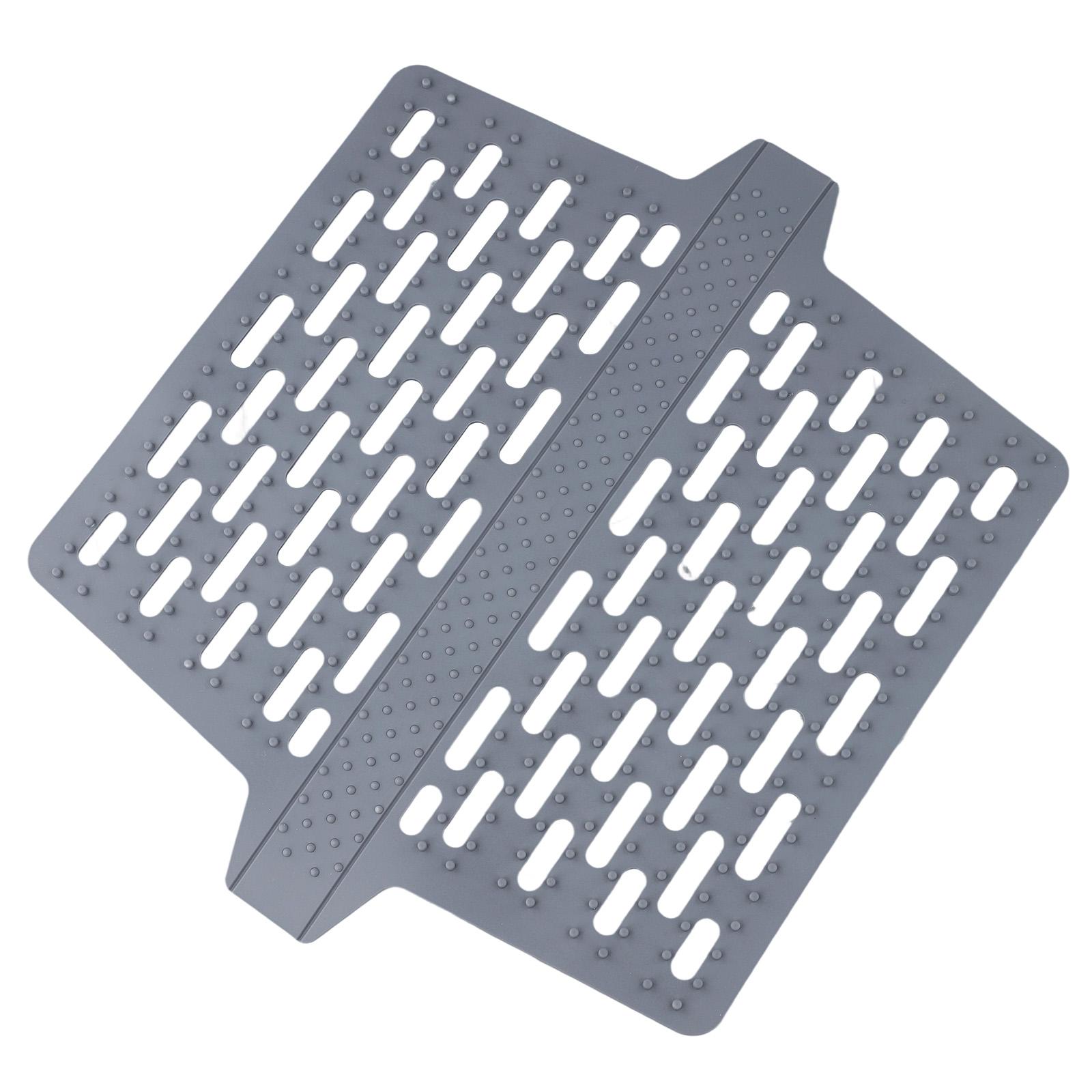 Двойной коврик-протектор для раковины силиконовый с эффективным дизайном для отвода воды