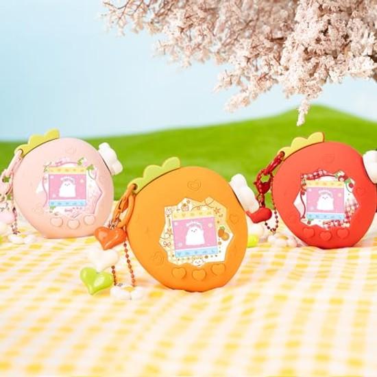Tamagotchi Paradies Hülle (für Paradies) Silikon-Schutzhülle Zoom-Wählrad-Anhänger Frontplatte. Süß Haut weich kinderfreundlich stoßfest komplett