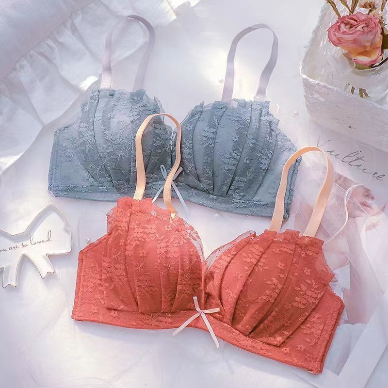 Deep V Underwear For Women Push Up Bras Floral Fashion Girls Lingerie Sling Backless
