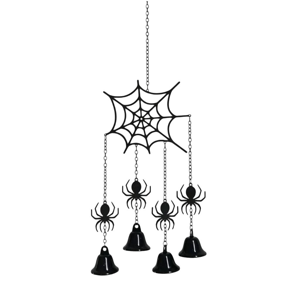 Pumpkin Halloween Hanging Bell Ornaments Spider Decorative Wind Chime Outdoor Decor