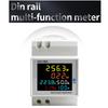 A71P 2X Din Rail AC Monitor 6IN1 250-450V 100A Voltage Current Power Factor Active KWH Electric Energy Frequency Meter VOLT