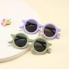 Cute Round Frame Kids Sunglasses UV400 Protection Soft Silicone Sun Glasses for Boys Girls Summer Beach Eyeglasses Eyewear
