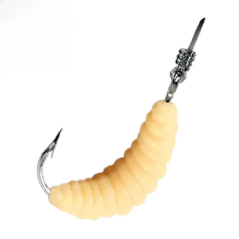 Soft Maggot Fishing Bait Simulation Realistic Appearance Fishing Tackle for Freshwater & Saltwater Fishing  Bionic Baits
