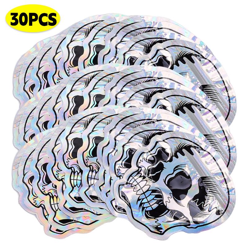 Halloween Skull Laser Bag Party Gift Self Sealing Gift Packaging Bags Reusable Cookies Candy Storage Plastic Pouches