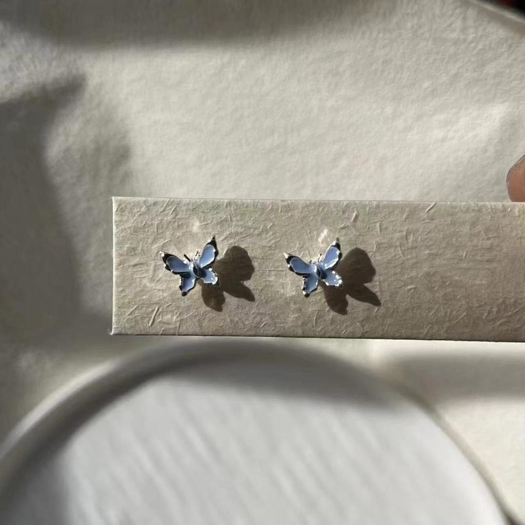Neuer Niedlicher Schmetterling Stern Perlen Stecker Ohrringe Für Damen Exquisite Mini Ohrringe Schmuck Geschenk Großhandel Direktverkauf