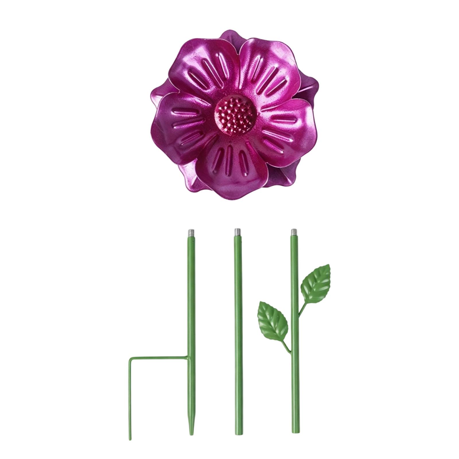 

3D Outdoor Garden Metal Bee Butterfly Water Dripper Bird Feeder Ground Stake Decorative Lawn Ornament