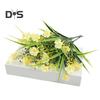2 Pcs Artificial Flowers Bundle UV-Resistant Faux Plants Non-fading Fake Flowers for Home Vase Basket Window Box Outdoor Decoration