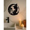 Metal Wall Art Witch Decoration for Kids Room, Nursery, Kindergarten, Living Room Modern Home Ornament