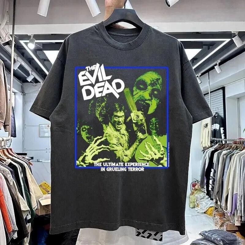 The Evil Dead Movie Classic Style Charcoal Unisex T shirt Classic Style S-5XL Unisex T-Shirt XXXL