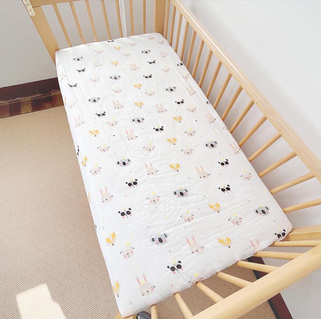 Neugeborenen Baumwollgaze Spannbettlaken - Baby Matratzenbezug